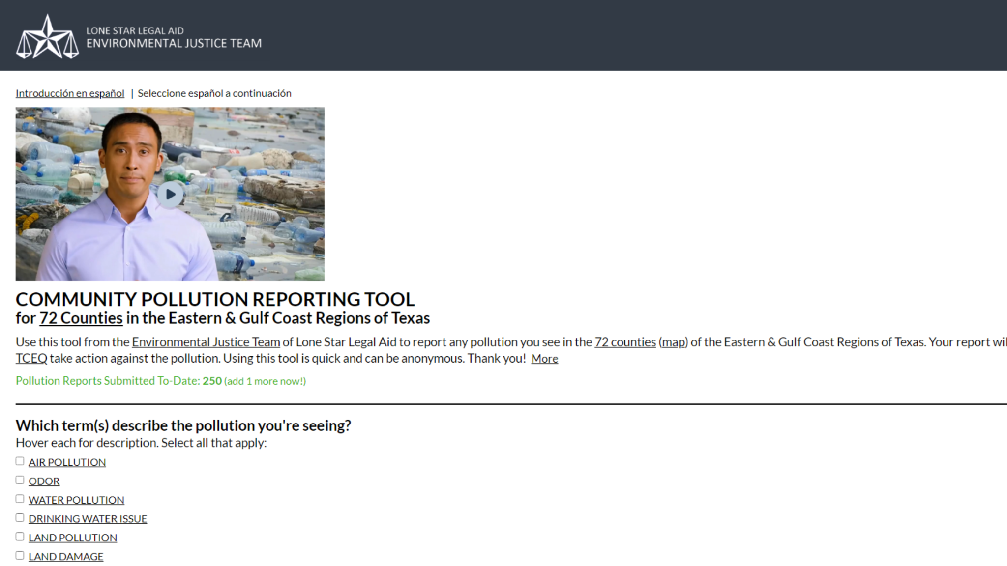 Lone Star Legal Aid Empowers Texans With Updated Pollution Reporting ...